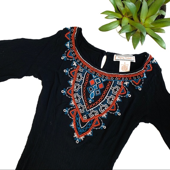 Flying Tomato Anthropologie Embroidered Mini Dress - Picture 1 of 6